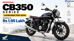 2026 Honda CB350 Series Launched, Starts At Rs 1.95 Lakh 